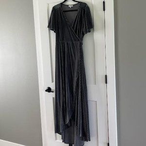 Baltic Born - Andi Ribbed Velvet Wrap Dress